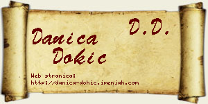 Danica Dokić vizit kartica